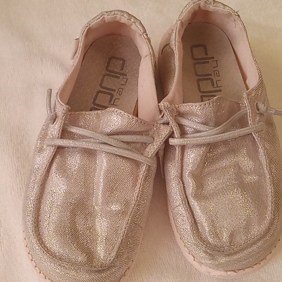 Hey Dude Shoes Sparkling Pink Glitter Hey Dude Size 2k Poshmark